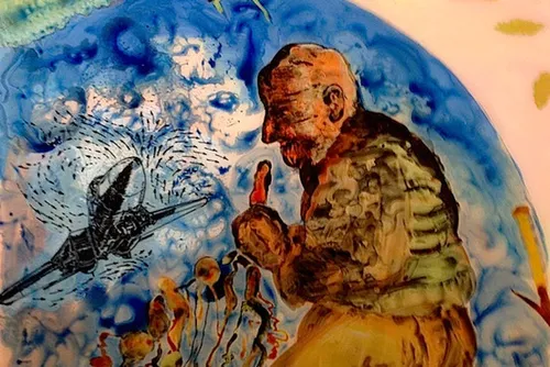 A Retrospective of the Works of Nalini Malani Who Paints in Reverse