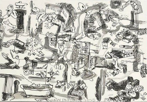 black and white drawing