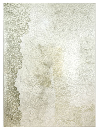 Hisao Hanafusa's Uchuiden Kioku, It is a silvery abstract picture