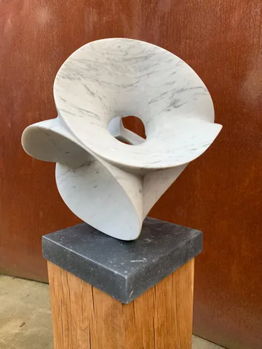 Good Vibrations Carrara marble by Hamish Holman