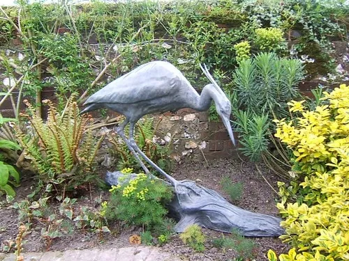 Grey Heron, Lifesize by Gill Parker