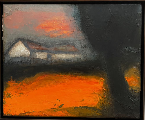 Iron Roof, Evening By Hughie O'Donoghue