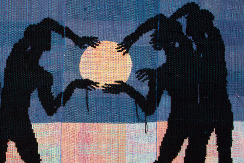 Diedrick Brackens, together our shadows make a single belly