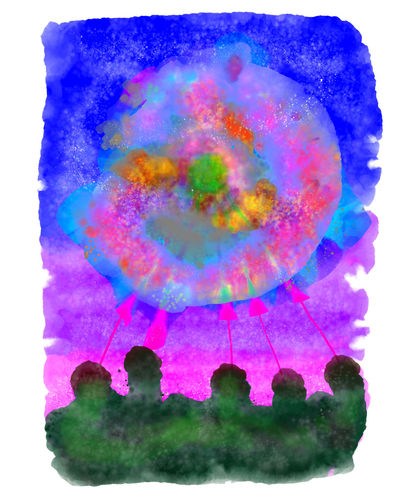 A Portrait Of Lost Time, 2024 Ink on Paper 30 x 24"