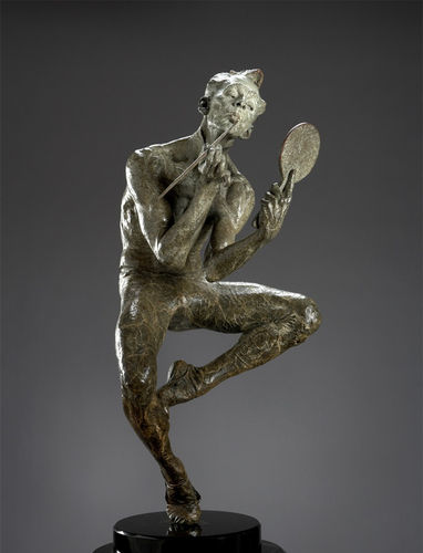 Richard MacDonald Showtime, Half life, 1994 Bronze 39" x 16.5" x 16"