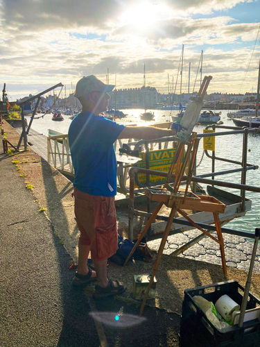 Boats At Rest: 1-day plein air workshop with Michael Weller, Weymouth Harbour