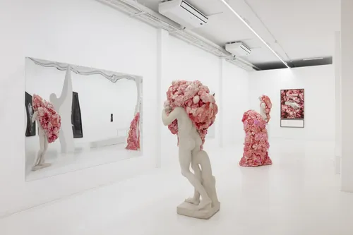 Vista de la exposición ‘Ni animal ni tampoco ángel. Anatomía de la imagen’, de Marina Vargas. Foto: Roberto Ruiz, cortesía de ADN Galeria.