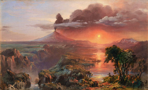 Frederic Edwin Church, Oil Study for Cotopaxi, 1861, oil on canvas