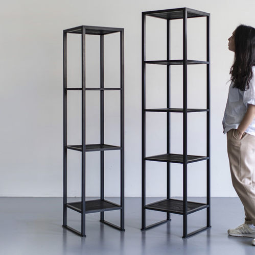 Scholar's Bookcase by Shin Sung-hyun , Scorched wood