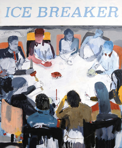 Ice Breaker, 2025, Acrylic on canvas, 117 x 107 cm