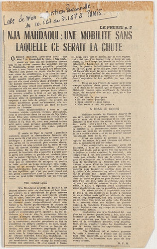 1967 - Mahdaoui et la Mobilité