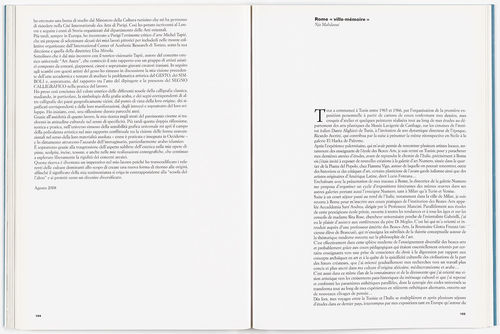 Rome 'Ville mémoire', 2008 - La Marsa