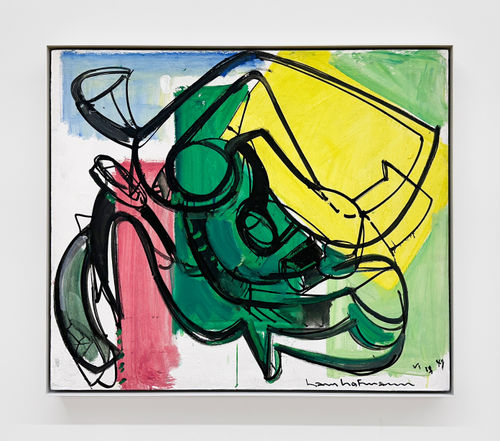 Hans Hofmann, Yellow Volume, 1947. Oil on panel. 30 x 35 in (76.2 x 88.9 cm)