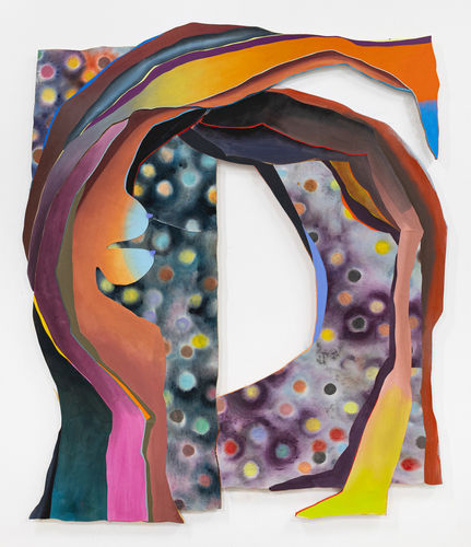 Justine Hill, Bend 15, 2026. Acrylic and canvas. 78 x 68 in (198.1 x 172.7 cm)