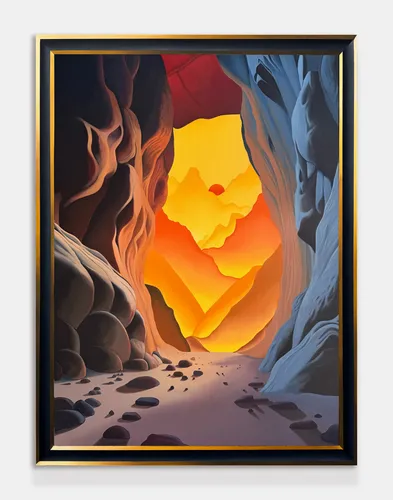Stephen Thorpe, Descent as Illumination, 2026, Oil on fine linen, 40 x 30 in (101.6 x 76.2 cm)