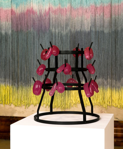 Monica Bonvicini Fleurs du Mal (big bubble), 2022 Bronze, hand blown glass 53 x 46 x 46 cm (20 ⅞ x 18 ⅛ x 18 ⅛ in.)