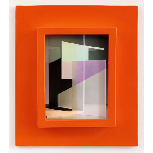 Shirana Shahbazi Displacement_11, 2023 Hand-colored silver gelatine print on baryta paper on aluminium, in handmade ceramic frame 17.5 x 13 cm (7 x 5 in.), print 31 x 26.5 x 6 cm (12 ¼ x 10 ½ x 2 ¼ in.), framed Unique