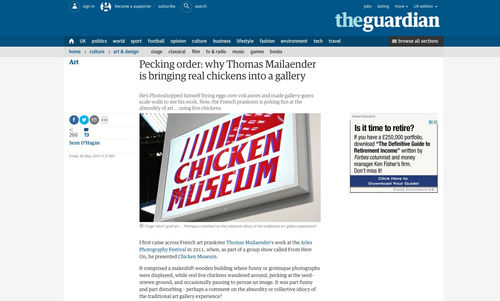 Pecking order: why Thomas Mailaender is bringing real chickens into a gallery