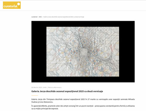 Galeria Jecza deschide sezonul expozițional 2025 cu două vernisaje