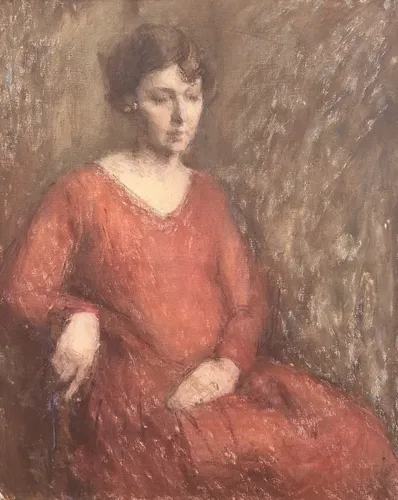 Bessie Gibson, La robe rouge, 1924