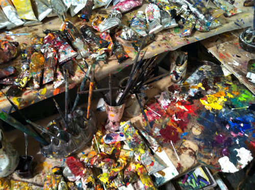 Louis Stettner, his Paris studio, November 2013, © B.Filzmaier