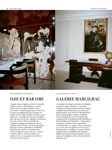 Harper’s Bazaar Intérieurs, A R T D E V I V R E