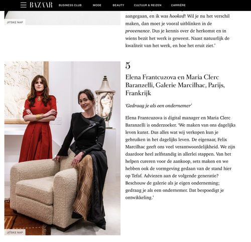 HARPER'S BAZAAR, 'Leading women at TEFAF the world's biggest art fair share their lessons'