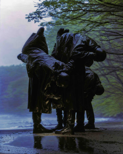 Hoods Pausing, Tender Roles III, 2024, AI generated image Giclee printed on Hahnemuhle paper, 59.4 x 47.5 cm