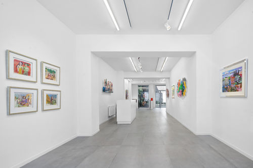 WATERCOLORS & WALL SCULPTURES, David Gerstein - Solo Show, Brussels