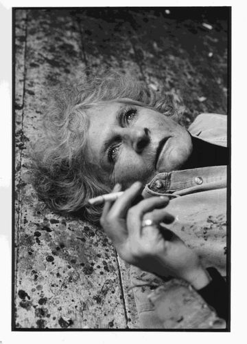 Maggi Hambling and Sarah Lucas with Louisa Buck