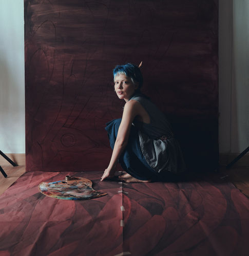 Ellen Sheidlin in her Bangkok studio