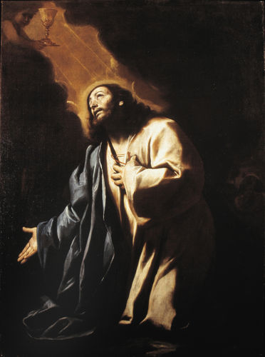 Mattia Preti called Il Cavaliere Calabrese | The Agony in the Garden, (Taverna, Calabria, 1613 - Malta, Valletta) 190.5x141 cm Oil on canvas | Maison D'Art Gallery