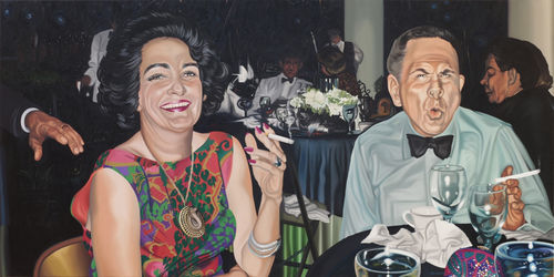 Nancy Lamb, The Menthol Mood, oil on canvas, 42 x 85", 2015