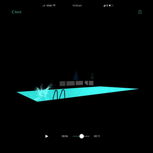 Night Splash 2018, pigment print and vinyl on aluminium, 90 x 90cm