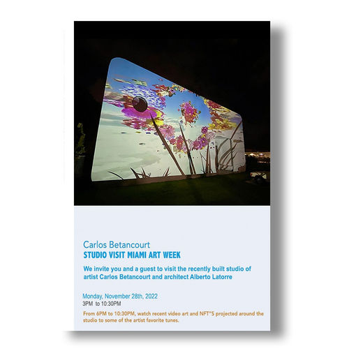 Video Projections installations and Studio Visits