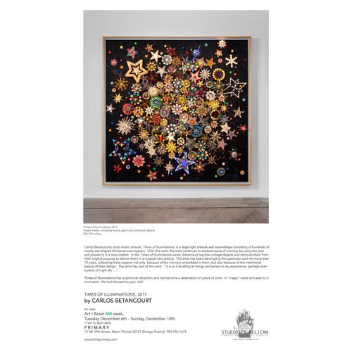 Times of Illuminations, 2017 on view during Art Basel MB 2017