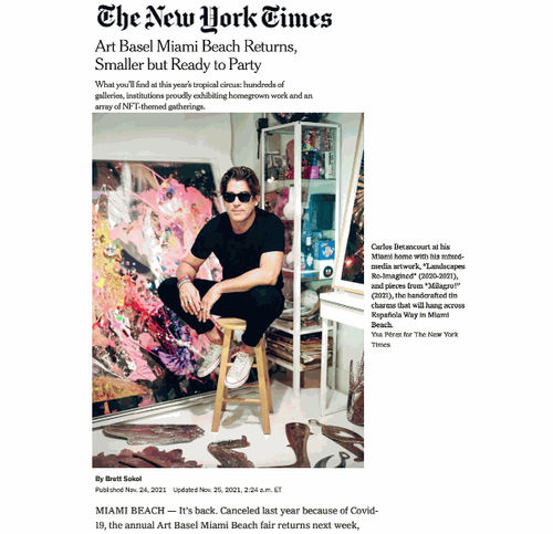 NYT Art Basel Miami Beach Returns...