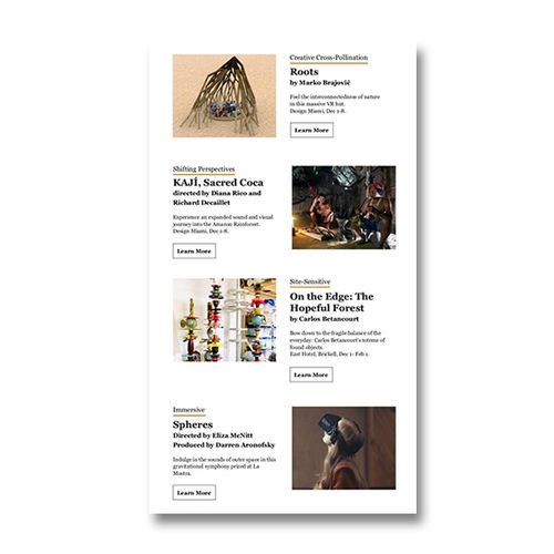 Honey Lab, Curated by Ximena Caminos; Art Basel projects brochure, 2019