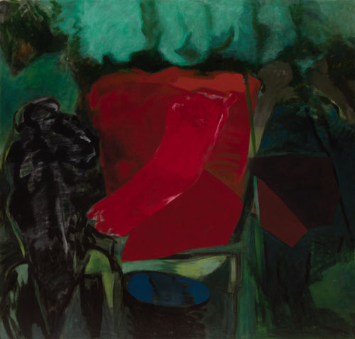 Leopold Plotek, The Green Theatre, 2009, oil on canvas