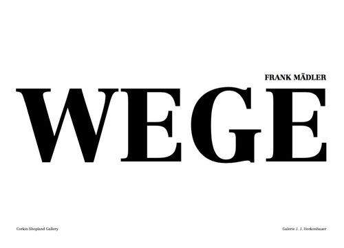 Softcover (31.5 x 23 cm) Published by Corkin Gallery and Galerie J. J. Heckenhauer (2005)