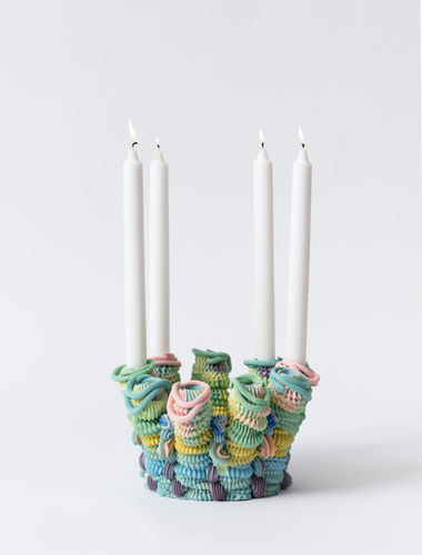 Ebony Russell, Siren Candle Circle (9 Holder), 2025