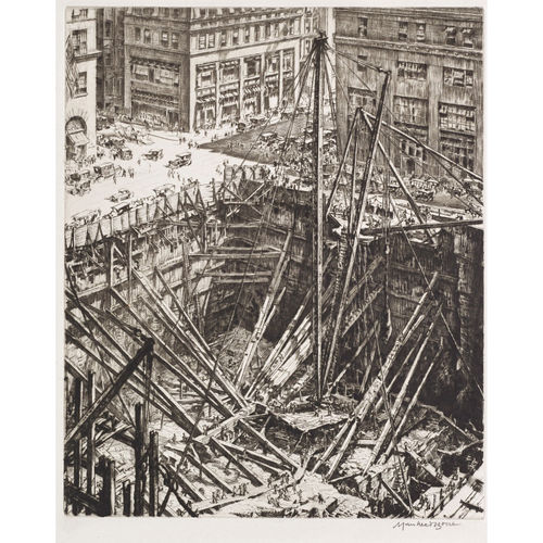 A Manhattan excavation, 1923