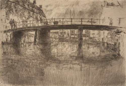 James Whistler, The Bridge, Amsterdam (5th State)