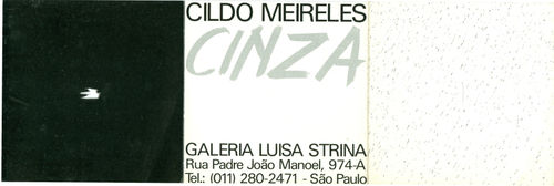 Cinza, Galeria Luisa Strina