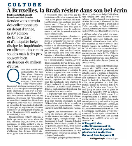 À Bruxelles, la Brafa résiste dans son bel écrin