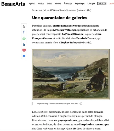 Pierre Bonnard, Eugène Isabey… L’effervescence graphique du Salon du dessin