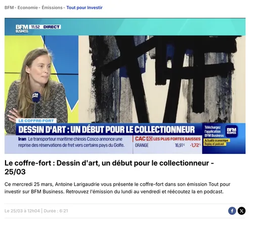 Dessin d'art : Un début pour le collectionneur