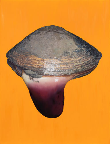 Fawn Rogers, Happy As A Clam #1, 2021, oil on canvas 215.9 x 165.1 cm (detail)