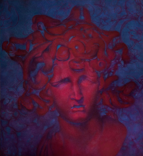 ZHANG Yunyao, Floating II, 2020, Pastel on felt, 217 x 200.5 cm