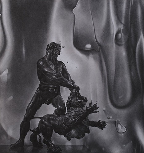 Zhang Yunyao, Release, 2018, graphite on felt, 215 × 200 cm. Courtesy the artist and Qiao Space, Shanghai